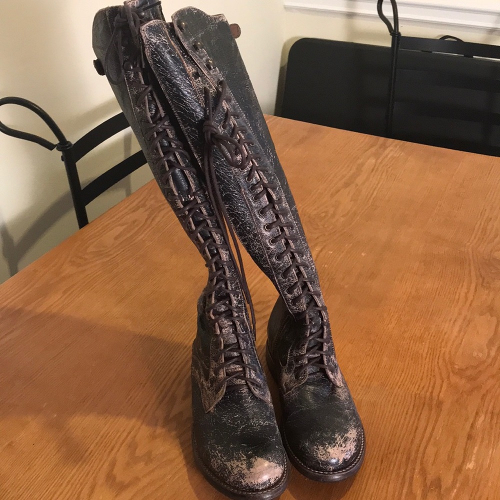 Bed Stu Della boots distressed black